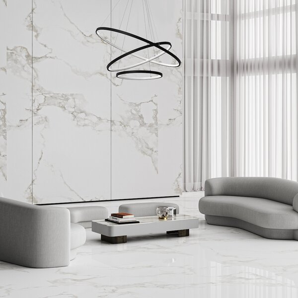 Závesné LED svietidlo Hoop, 3x LED 93w, 4000k, b