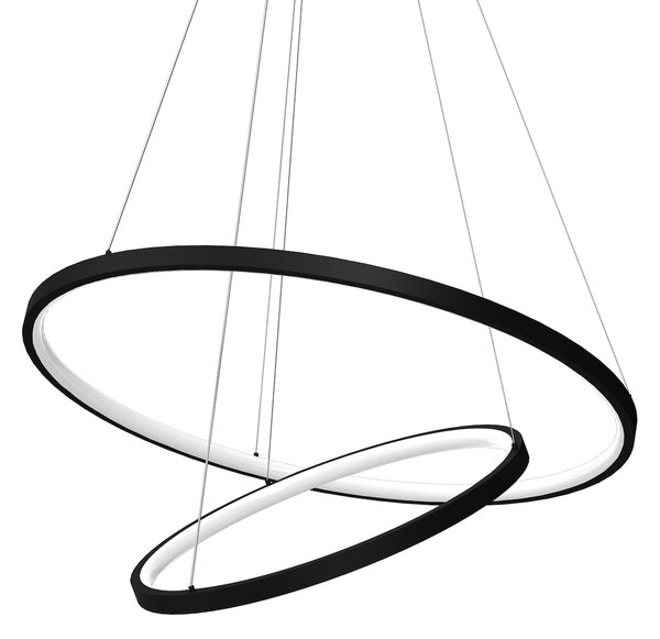 Závesné LED svietidlo Hoop, 2x LED 51w, 4000k, b
