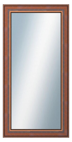 DANTIK - Zrkadlo v rámu, rozmer s rámom 50x100 cm z lišty ANGLIE hnedá (561)