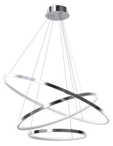 Závesné LED svietidlo Hoop, 3x LED 93w, 4000k, ch
