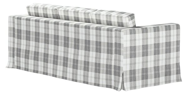 Poťah na sedačku Karlanda (pre 3 osoby,nerozkladacia,dlhý) farba produktu sivá látka zapletaná, vzorované