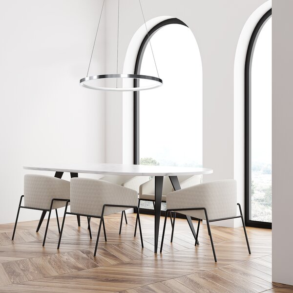 Závesné LED svietidlo Hoop, 1x LED 27w, 4000k, ch