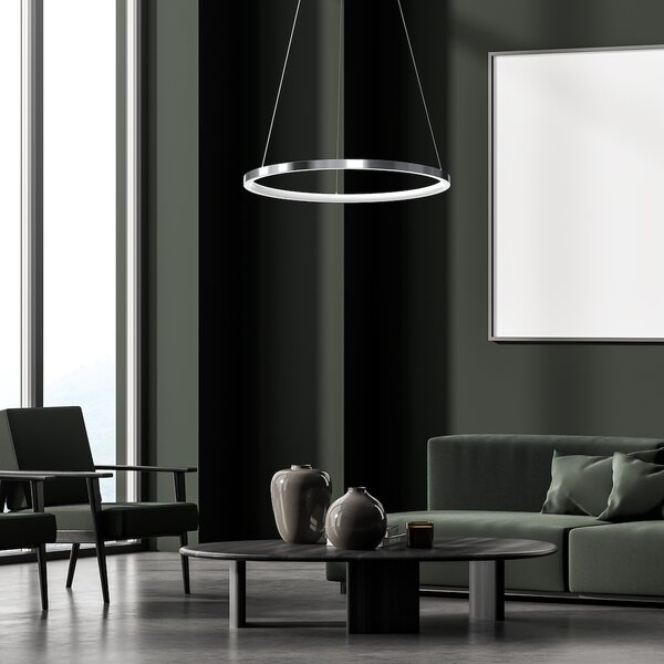 Závesné LED svietidlo Hoop, 1x LED 27w, 4000k, ch