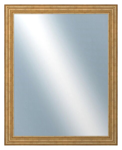 DANTIK - Zrkadlo v rámu, rozmer s rámom 80x100 cm z lišty HRAD zlatá patina (2822)