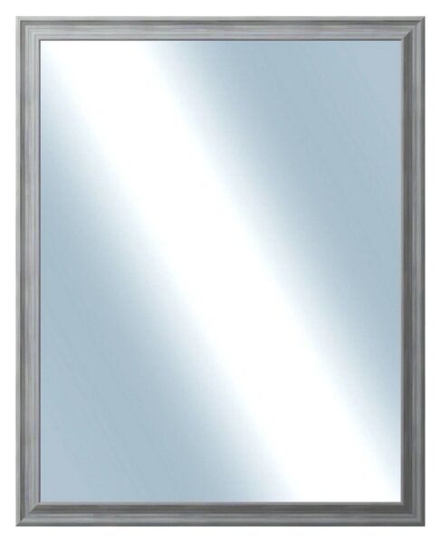 DANTIK - Zrkadlo v rámu, rozmer s rámom 80x100 cm z lišty KOSTELNÍ malá šedá (3167)