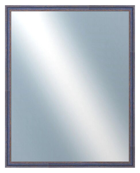 DANTIK - Zrkadlo v rámu, rozmer s rámom 80x100 cm z lišty LYON modrá (2668)