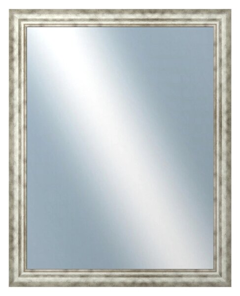 DANTIK - Zrkadlo v rámu, rozmer s rámom 80x100 cm z lišty TRITON široký strieborný (2950)