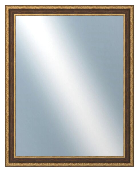 DANTIK - Zrkadlo v rámu, rozmer s rámom 80x100 cm z lišty KLASIK hnedá (3004)