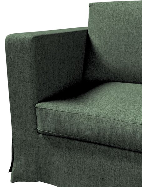 Poťah na sedačku Karlanda (pre 3 osoby,nerozkladacia,dlhý) farba produktu zelená látka zapletaná