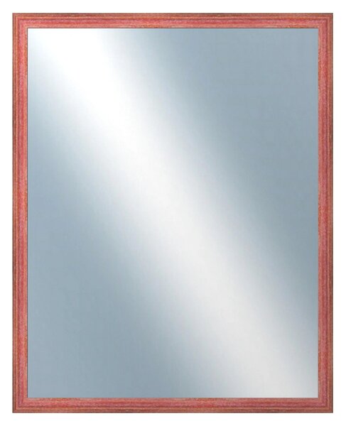 DANTIK - Zrkadlo v rámu, rozmer s rámom 80x100 cm z lišty LYON červená (2707)