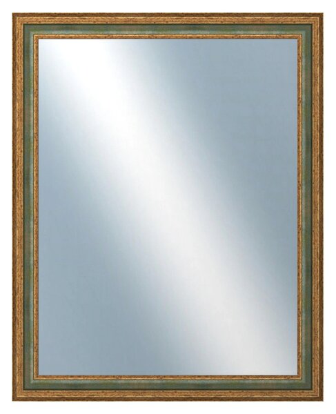 DANTIK - Zrkadlo v rámu, rozmer s rámom 80x100 cm z lišty HRAD zelená (3005)