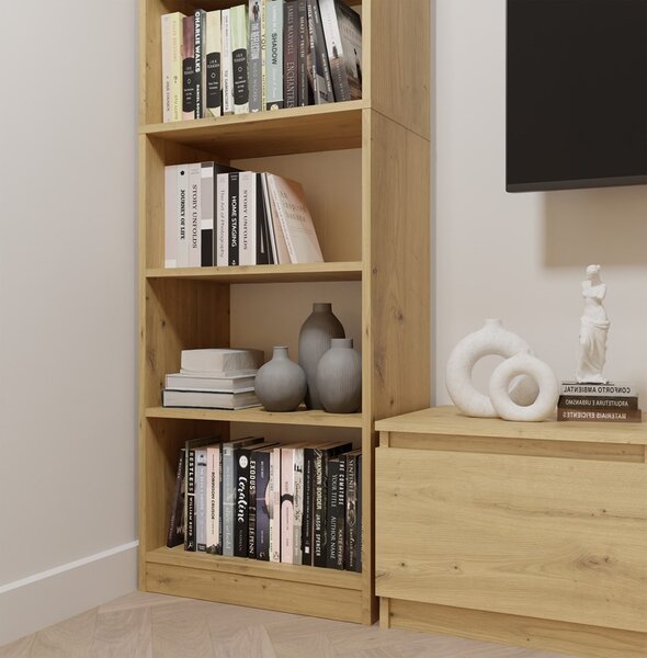 TP Living Kancelářský regál Rimini 50 cm dub Artisan