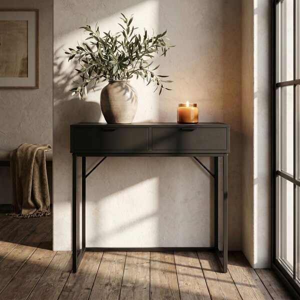Ak furniture Konzolový stolek Elano 80 cm černý