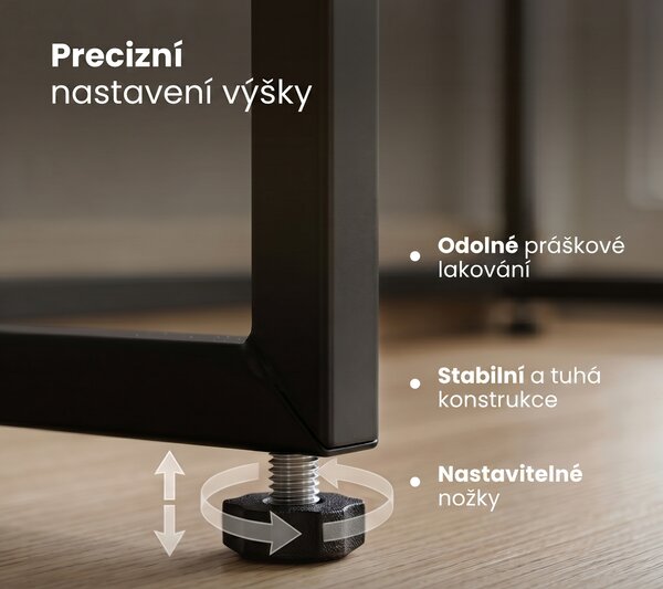 Ak furniture Konzolový stolek Elano 80 cm černý