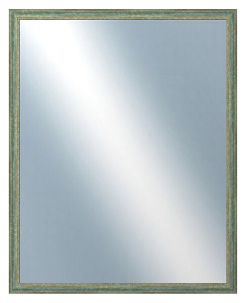 DANTIK - Zrkadlo v rámu, rozmer s rámom 80x100 cm z lišty LYON zelená (2706)