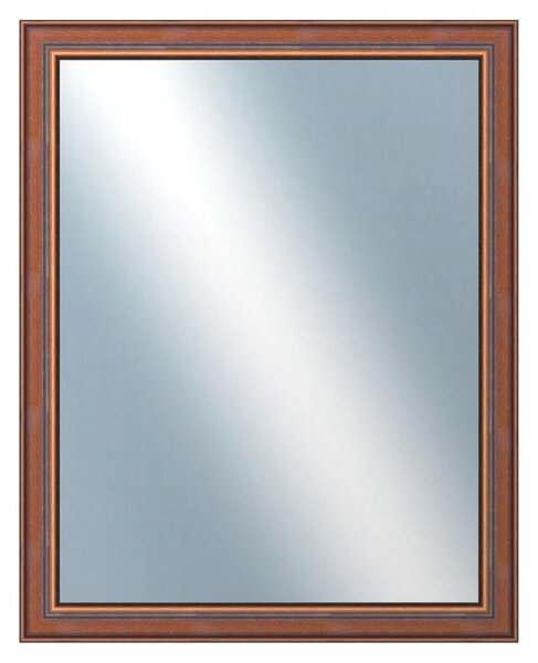 DANTIK - Zrkadlo v rámu, rozmer s rámom 80x100 cm z lišty ANGLIE hnedá (561)