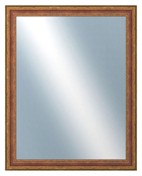 DANTIK - Zrkadlo v rámu, rozmer s rámom 80x100 cm z lišty HRAD červená (3006)