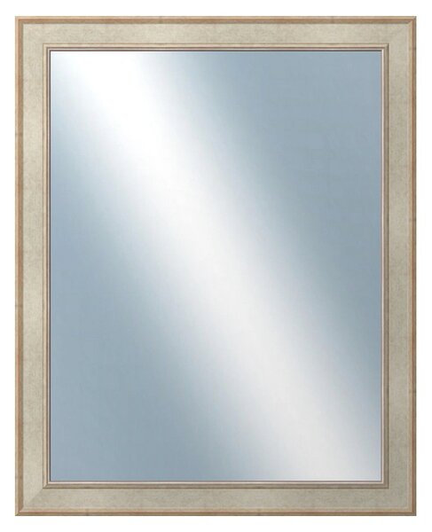 DANTIK - Zrkadlo v rámu, rozmer s rámom 80x100 cm z lišty TOOTH strieborná (2779)