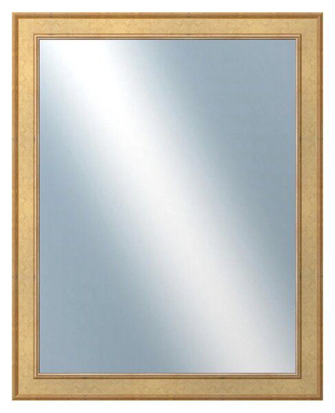 DANTIK - Zrkadlo v rámu, rozmer s rámom 80x100 cm z lišty TOOTH zlatá (2778)