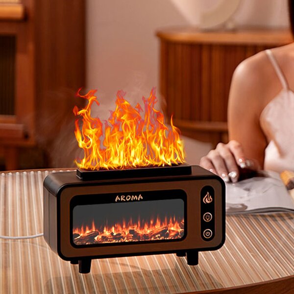 Aróma difuzer Fireplace čierny