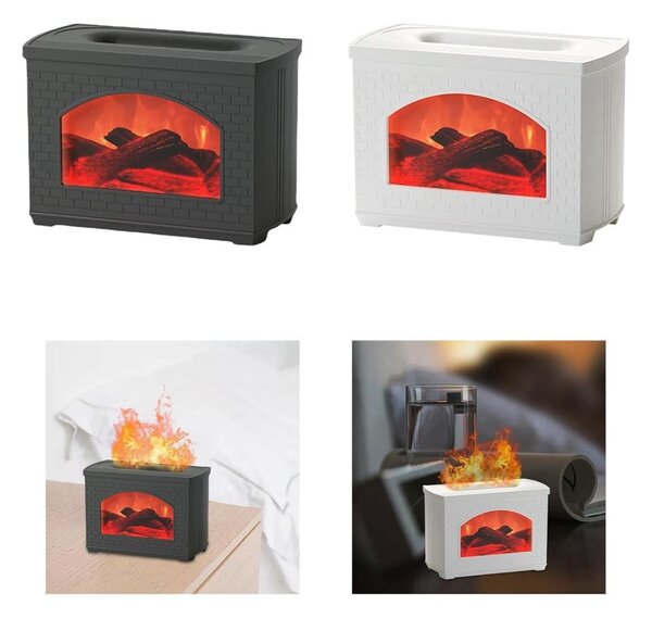 Aróma difuzer Fireplace Flame biela