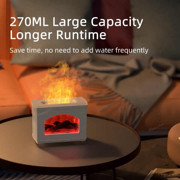 Aróma difuzer Fireplace Flame biela