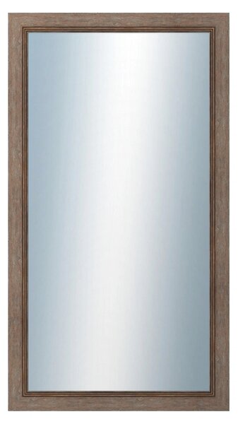 DANTIK - Zrkadlo v rámu, rozmer s rámom 50x90 cm z lišty CARRARA hnedá (2894)