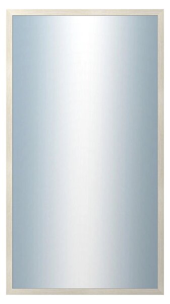 DANTIK - Zrkadlo v rámu, rozmer s rámom 50x90 cm z lišty KASETTE biela prederaná (2756)