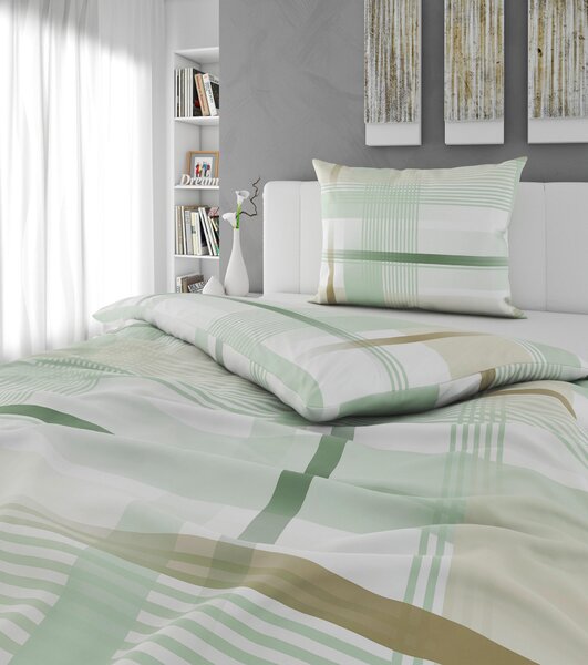 POSTEĽNÁ BIELIZEŇ, flanel, zelená, 140/200 cm Esposa - Obliečky & plachty