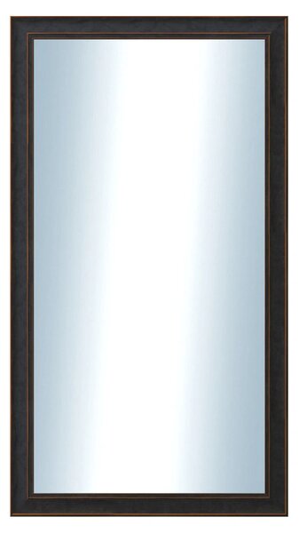 DANTIK - Zrkadlo v rámu, rozmer s rámom 50x90 cm z lišty ANDRÉ veľká čierna (3154)