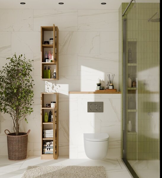 TP Living Závěsná horní koupelnová skříňka Mexy W1D 25,5 cm dub Artisan