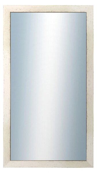 DANTIK - Zrkadlo v rámu, rozmer s rámom 50x90 cm z lišty RETRO biela (2531)