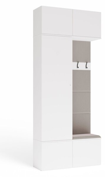 TP Living Předsíňová stěna Haga 1Sz1W 100 cm bílá