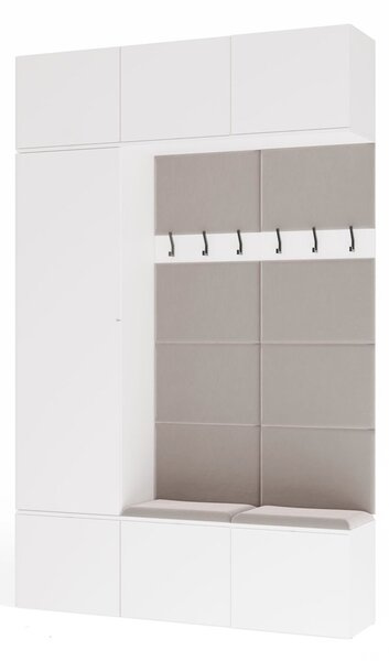TP Living Předsíňová stěna Haga 1Sz2W 150 cm bílá