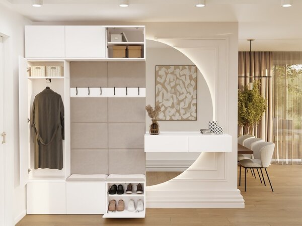 TP Living Předsíňová stěna Haga 1Sz2W 150 cm bílá