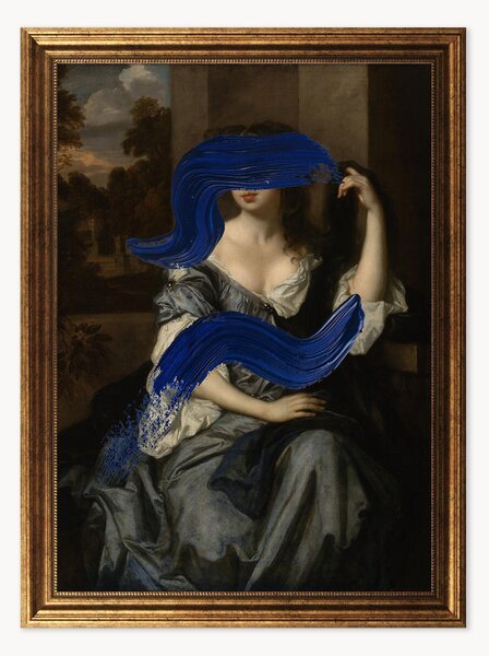 Nástenná dekorácia v ráme Lady In Paint III