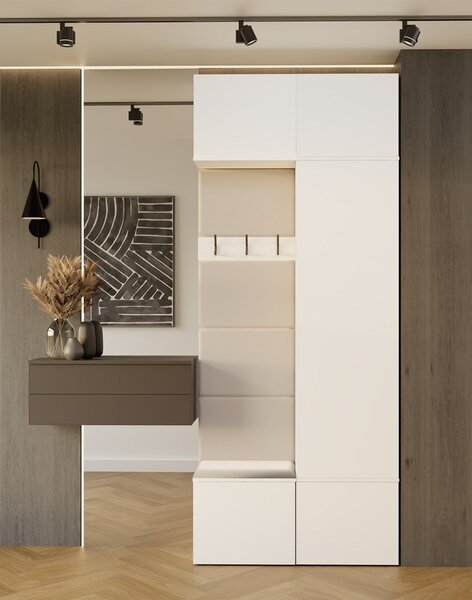TP Living Předsíňová stěna Haga 1Sz1W 100 cm bílá