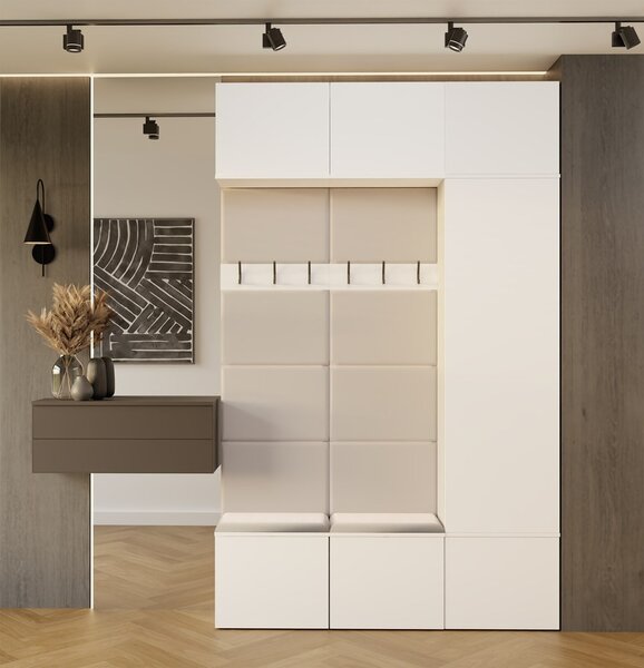 TP Living Předsíňová stěna Haga 1Sz2W 150 cm bílá