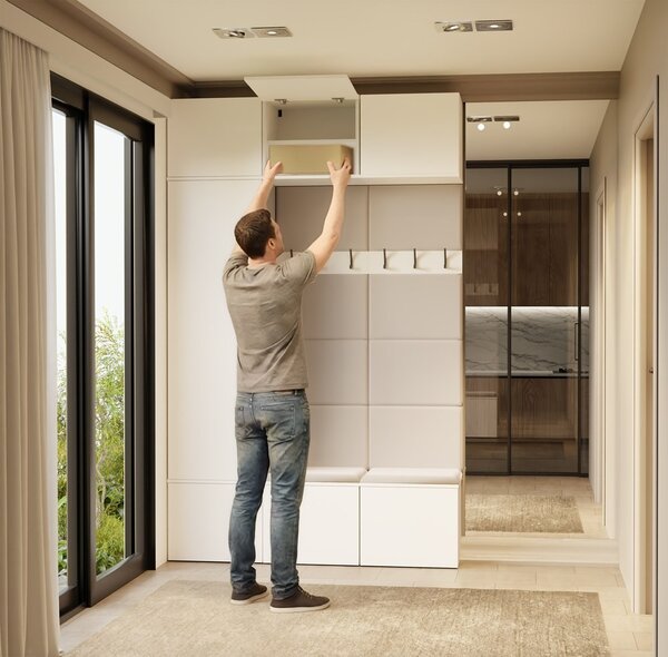TP Living Předsíňová stěna Haga 1Sz2W 150 cm bílá