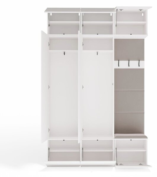 TP Living Předsíňová stěna Haga 2Sz1W 150 cm bílá