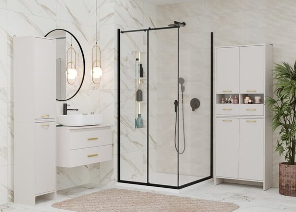 TP Living Horní závěsná koupelnová skříňka Nina W1D 35 cm kašmírová