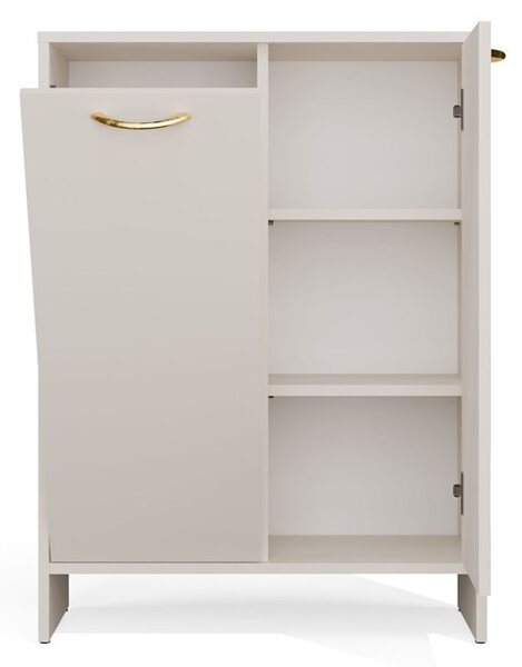 TP Living Spodní koupelnová skříňka s košem na prádlo Nina 1K1D 66 cm kašmírová