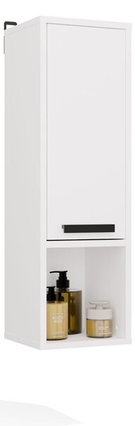 TP Living Závěsná horní koupelnová skříňka Mexy W1D 25,5 cm bílá
