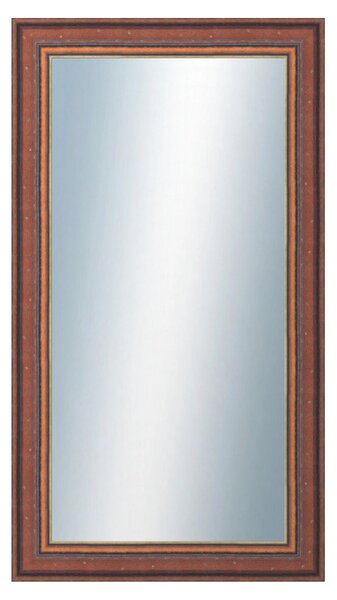 DANTIK - Zrkadlo v rámu, rozmer s rámom 50x90 cm z lišty ANGLIE hnedá Au Linka (612)