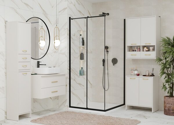 TP Living Závěsná koupelnová skříňka Nina W1D2S 35 cm kašmírová