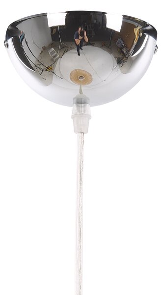 Závesná lampa svetlohnedá bambusové drevené tienidlo boho dizajn osvetlenie do interiéru