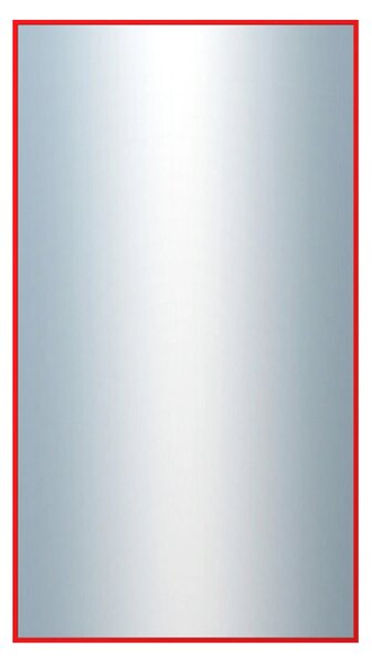 DANTIK - Zrkadlo v rámu, rozmer s rámom 50x90 cm z lišty Hliník červená (7001098)