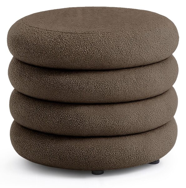 Ak furniture Taburet Mollis hnedý