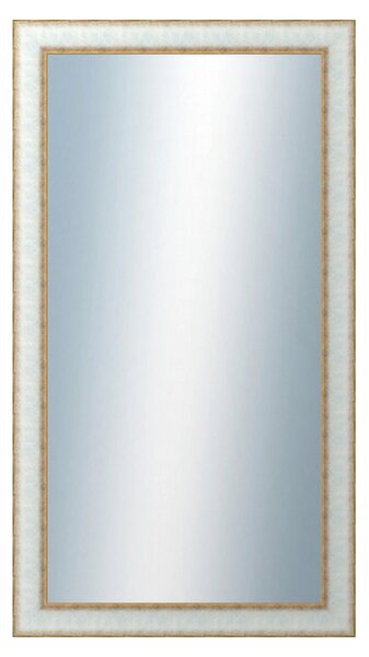 DANTIK - Zrkadlo v rámu, rozmer s rámom 50x90 cm z lišty DOPRODEJMETAL bielozlatá (3023)