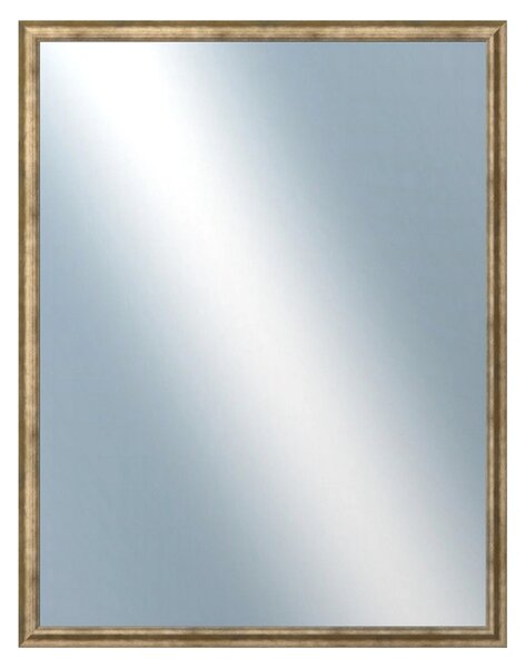 DANTIK - Zrkadlo v rámu, rozmer s rámom 70x90 cm z lišty TRITON biely bronz (2140)